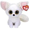 TY - Peluche - Beanie Boos - Volpe - Phoenix - Bianco - Occhi dorati grandi e glitter - Il pupazzo con gli occhi grandi scintillanti - 15 Cm - 36225