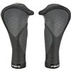 Fischer Manopole ergonomiche per Manubrio della Bicicletta, Colore Nero