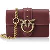 Pinko Love One Micro C Vitello Seta, Borsa Donna, Ww5q_ribes Intenso-antique Gold, Taglia unica