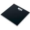 Beurer GS 10 Bilancia Pesapersone in Vetro, Nero - 1500 g con display LCD, indicatore di sovraccarico, spegnimento automatico, design nero piatto ed elegante in vetro
