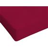Italian Bed Linen Max Color Lenzuolo, Bordeaux, 1 Posto e Mezzo