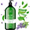bleu & marine Bretania Gel Aloe Vera e Lavanda, 100% Puro e Naturale, Azione Rinfrescante, Riparatrice, Idratante Aftersun Viso e Corpo, Dopo il Sole, Balsamo Lenitivo 1000 ml