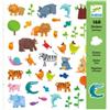 DJECO 160 Adesivi Animali,Djeco,Eta 4-7 anni