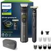 Philips Series 9000 13-in-one Trimmer + OneBlade, set completo per il grooming, rifinitura precisa, bordi definiti, rasatura comoda, 27 impostazioni di lunghezza (0,2-20 mm) (modello MG9530/15)