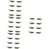 Baluue 16 Paia Adesivi Per Ciglia Finte Linea Impermeabile Degli Occhi Ciglia Glitter Matite Eyeliner Colorate Ciglia Con Adesivo Eyeliner Stick On Liner E Ciglia Ciglia Drammatiche In