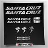Stickersland Kit adesivi compatibile con telaio Santa Cruz MTB Mountainbike e casco | decals sticker Decalcomanie bici scritte loghi | Stickersland® (Argento Lucido Metallizzato)