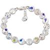 Schöner Schmuck-Design Schöner-SD, braccialetto scintillante di perle di cristallo Swarovski®, 8 mm, colore cristallo, effetto aurora boreale