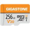 GIGASTONE Micro sd 256 GB, A1 U3 4K, per Telefono Fotocamere Videocamere Dashcam GoPro DJI Drone Fino a 100/60 MB/s (R/W) con Adattatore Scheda Micro SD