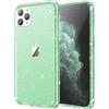 JETech Cover Glitter per iPhone 11 Pro, 5,8 Pollici, Custodia Bling Brilla Paraurti Antiurto da Telefono, Carino Scintillante con Donne e Ragazze (Verde)