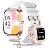 Iaret Orologio Smartwatch Donna, 1,85 Smart Watch con Effettua/Risposta Chiamate, 100+ Modalità Sportive, Contapassi, Monitoraggio Sonno, Cardiofrequenzimetro, Fitness Tracker per Android & iOS, Oro Rosa