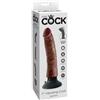 King Cock,Pipedream Dildo Vibrante Marrone King Cock 17,78 Cm