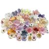 FOSDICK 50Pcs Fiori Finti per Decorazioni, Colorato Fiori Artificiali, Mista Piccola Fioris di Stoffa, Testa di Fiore Artificiale,Fiore Artificiale per Matrimoni Torte Festa Casa Scrapbook Decorazione