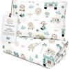 Totsy Baby Trapunta per bambino cotone 90x120 - piumono culla neonato set Imbottitura per piumone 90 x 120 cm con cuscino 40 x 60 cm per ragazzi e ragazze Africa