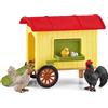 schleich 42572 Gallinero, da 3 anni, FARM WORLD - playset, 5 pezzi