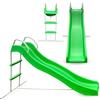 HyperMotion Scivolo per Bambini 3+, Grande Scivolo da Giardino con Scala, Lunghezza 185 cm, Portata Max 45 kg, Indipendente per Esterno, Verde