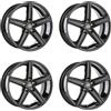 Oxigin 4x Cerchi Oxigin 18 Concave 8,5x19 ET35 5x112 black compatibile con VW Arteon Beetle Eos Golf Plus Golf V Variant Jetta Golf V Golf V