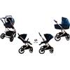 AZIAMOR Mibb Samya Trio Sistema Modulare Telaio Nero Stand Up e Borsa Inclusa Colore Blue Charm