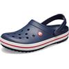 Crocs Crocband Clog, Zoccoli Unisex-Adulto, Leggeri, Facili da Pulire e da Infilare, Bianco, Taglia 43-44 EU