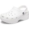 Crocs Classic Platform Clog W Zoccoli, Donna, Bianco, 33/34 EU