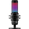 HyperX QuadCast S, Microfono da Gaming, USB a condensatore, Anti-Vibrazione, FiltroPop, Illuminazione RGB, Tap-To-Mute, Streaming, Discord, Twitch, Discord, Youtube, per PC, PS5, PS4, Mac, Grigio/Nero