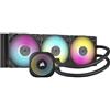 CORSAIR iCUE LINK TITAN 360 RX RGB Raffreddatore CPU a Liquido - 360mm AIO - 3x RX120 Ventole RGB Incluse - Adatto a Intel LGA 1851/1700, AMD AM5/AM4 - Hub di Sistema iCUE LINK Incluso - Nero