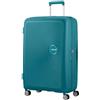 American Tourister Soundbox - Spinner L Advanced Suitcase, 77 cm, 97/110 L, Verde (Jade Green)