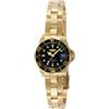 Invicta Pro Diver Orologio da Donna in acciaio inossidabile con movimento Quarzo - 24mm, Oro / Nero