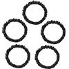 Townssilk - Scrunchies in seta 100% pura 22 momme di gelso per capelli da donna, set di 5 sciarpe elastiche