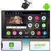 ATOTO A6PF 7" Android Autoradio 2 Din con Telecamera posteriore, Dab+ Radio, Senza Fili CarPlay e Android Auto, WiFi/Bluetooth/USB Tethering Internet, 2G+32G, GPS Navigatore Auto, SWC,A6G2A7PF-S01
