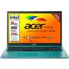 acer Portatile Intel, 4 Core N 6000, RAM 16 Gb, SSD M2 Pci da 256 Gb, Display FULLHD da 15,6", web cam, 3 usb, hdmi, bluetooth, lan, wi-fi, Garanzia Italia