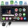 ATOTO A6PF 7" Autoradio 2 din Android, Dab Radio 2 Bluetooth, Wireless CarPlay/Android Auto, WiFi/BT/USB Tethering, Mirror Link, Traccia GPS/FM/RDS, Telecamera di backup HD, Microfono, A6G2B7PF-S01