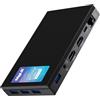 Mele Mini PC Quieter3Q Celeron N5105 con 8GB RAM + 256GB ROM M.2 NVMe PCle.3.0 2280 SSD Desktop, WiFi 6.0, Ethernet 1000Mbps, BT 5.2, 4K HD, 2 HDMI+4 USB 3.0. Perfetto per lavoro e studio