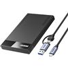 BENFEI Custodia per disco rigido esterno da 2,5 pollici da SATA a USB senza attrezzi (6Gbps, ottimizzata per SSD, supporto UASP SATA III)