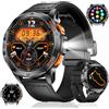 ESFOE Smartwatch Uomo GPS Militare Impermeabile 10ATM con Torcia LED 1,43" AMOLED Display Rugged Smartwatch Orologio con Chiamate Bluetooth, Altitudine, Pressione, Bussola, 530mAh per Android iOS