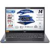 acer Notebook Intel Core i7-1255U, 10 Core, ram 20Gb, SSD Pcie Nvme 512Gb, display 14" FHD IPS, Tastiera retroilluminata, Fingerprint, thunderbolt, ultraleggero, Win 11Pro, blu, preconfigurato