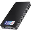 Mele Mini PC Overclock4C N100 con 32GB RAM e 512GB di archiviazione, Vincitore del premio Reddot, Computer Desktop compatto con doppia HDMI e 1 porta USB-C. Ideale per Ufficio, Istruzione e Casa.
