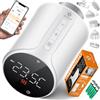 KESSER® Termostato per termosifone WiFi | Termostato per riscaldamento Wi-Fi con controllo app Smart Home | Termostato Alexa, Google Assistant con 6 valvole per radiatore, risparmio energetico e costi