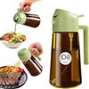 YARRAMATE Spruzzino Olio in Vetro Luce Blocco Scuro Ambrato per Friggitrice Aria 2 in 1, 470 ml Dosatore Bottiglia e Oliera Spray da Cucina, Nebulizzatore per Alimenti (Verde)