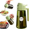 YARRAMATE Spruzzino Olio in Vetro Luce Blocco Scuro Verde per Friggitrice Aria 2 in 1, 470 ml Dosatore d'Oliva Bottiglia e Oliera Spray da Cucina, Nebulizzatore per Alimenti (Verde)
