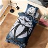 Disney Stitch Set Copripiumino e Federa, Accessori Camera da Letto, Singola o Doppia (Nero Jack Singolo)