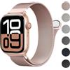 ORRLBB Cinturini Brevettato compatibile con Cinturino Apple Watch Donne Uomo Serie 10 9 8 7 6 5 4 3 SE2 SE Ultra2 Ultra, Loop in maglia milanese per iWatch 49mm 46mm 45mm 44 mm 42 mm 41 mm 40mm 38mm