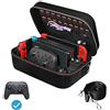 iVoler Custodia di Trasporto compatibile con Nintendo Switch/Nintendo Switch OLED, Case da Viaggio Rigido Deluxe per Console Switch, Dock Switch, Caricabatteria Originale, Gioco e Altri Accessori