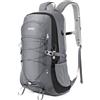 HOMIEE Zaino da Trekking 45L, Resistente all'acqua e Leggero Zaino da Escursione per Trekking Alpinismo, Multifunzione Zaino da Campeggio per Sport Viaggio, Grigio con Nero