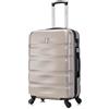 CELIMS - Valigia Media 20 kg Rigida Champagne Leggera | Valigia da Stiva 65cm Donna | Lucchetto Integrato | ABS | Trolley Medio 65cm con 4 Ruote