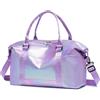 KSIBNW Borsone da Viaggio Sportivo Donna, Bagaglio a Mano Borsone Palestra Grande 25L Impermeabile Borsa da Weekend Pieghevole Borsa da Leggero Travel Bag Donna per Campeggio Bagagli Vacanza, Viola