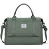 SEAFEW Borsone da Viaggio Donna, Bagaglio a Mano Borsa da Viaggio con Scomparto per le Scarpe, Borsa Sportiva Borsone da Palestra Grande, Borsa da Weekend, Borsa per Ospedale,H8-Verde militare
