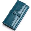 SENDEFN Portafoglio Da Donna in Vera Pelle Con Blocco Rfid, Borsa Lunga Da Donna Con Scomparti Multipli Per Carte E Scomparto Con Cerniera