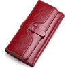 SENDEFN Portafoglio Da Donna in Vera Pelle Con Blocco Rfid, Borsa Lunga Da Donna Con Scomparti Multipli Per Carte E Scomparto Con Cerniera