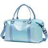 KSIBNW Borsone da Viaggio Sportivo Donna, Bagaglio a Mano Borsone Palestra Grande 25L Impermeabile Borsa da Weekend Pieghevole Borsa da Leggero Travel Bag Donna per Campeggio Bagagli Vacanza, Blu