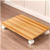 Generic Piccolo supporto per stampante sotto la scrivania, con ruote bloccabili, per la casa e l'ufficio, carrello per stampante (beige D 50 x 35)